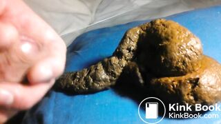 covering fresh shit with cum