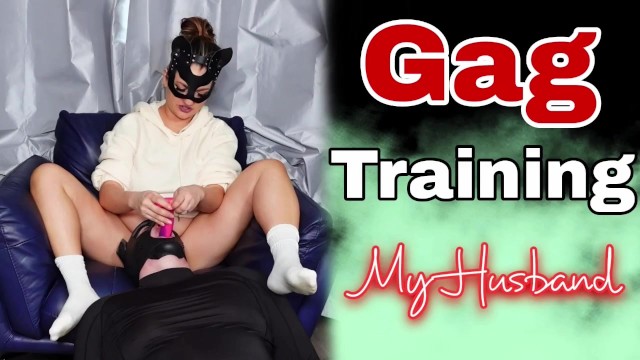 Femdom Slave Gag Training Humiliation! Bondage BDSM Female Domination Real Homemade Milf Stepmom