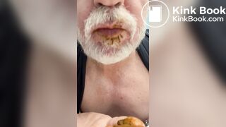 Gay Scat Porn, Gay myself eat pooping