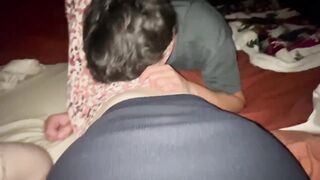Sucking On Girlfriends Big White Tits