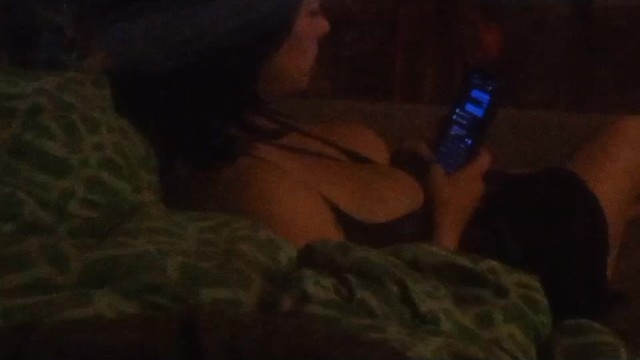 Hubby caught me getting off and recorded me lol - poor video quality