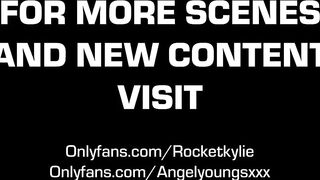 Gorgeous Petite Teen Kylie Rocket With Her Bestie Big Tit Angel Youngs Take Turns Riding A Big Dick