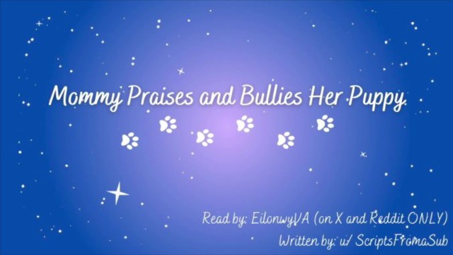 [F4M] Mommy Praises and Bullies Her Puppy [Mommydom] [Good Boy] [Audio] [Edging] [Countdown]