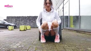 Naughty public pee compilation