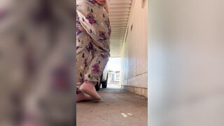 Nice public piss with big ass