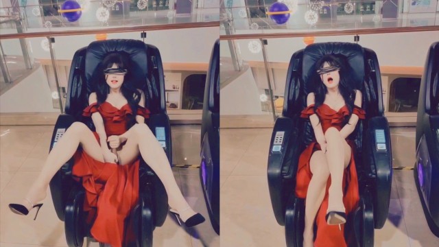 Massage chairs in shopping malls and cinemas have become masturbation sanctuaries for yuanladyboy