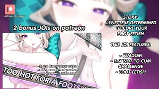 Lynette wants to cure your foot fetish(femdom, feet, try not to cum challenge)