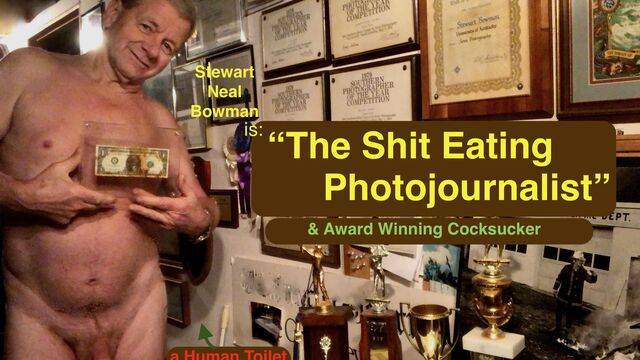 Black Man Using "The Shit Eating Photojournalist"