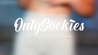 Tied Him Up Left To Suffer With My Socked Feet - (Foot Worship, Sockjob)