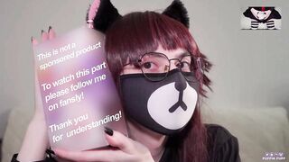 Hard fucking my lovely sex toy pussy and cum on puffy lips