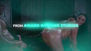 OUT OF THE FAMILY - Busty MILF Stepmom Masturbates Watching Her Stepdaughter Fuck Her BF