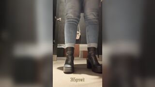 Peeing On The Floor in the Night Club Bathroom