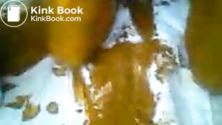 scat shit total KV brown cock smear