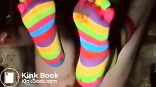 Scat - ShittyToesocksTeaseAndWank
