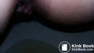 just before the turds!