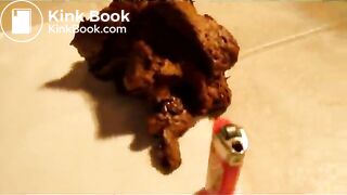 Shitting 9-10-2011 Big Thick Soft Grainy Pile