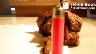 Shitting 9-10-2011 Big Thick Soft Grainy Pile