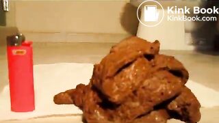 Shitting 9-10-2011 Big Thick Soft Grainy Pile