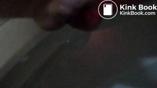 shitting a used rubber glove