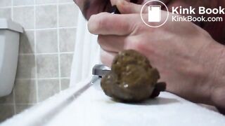 Eating boyfriends hard turd 1of2