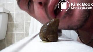 Eating boyfriends hard turd 1of2