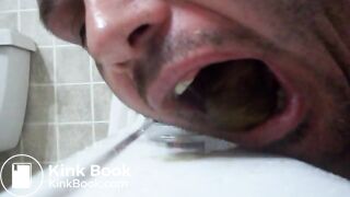 Eating boyfriends hard turd 1of2