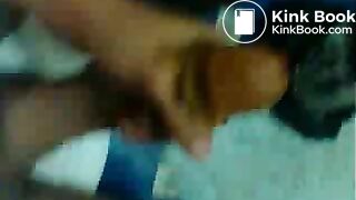 wanking my cock with shit