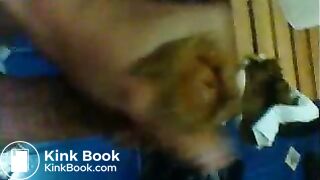 wanking my cock with shit