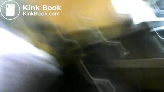 pooping kneeling down