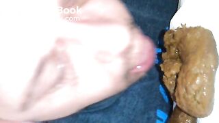 HOT! Big shit chew smear small cum
