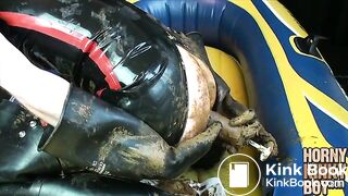 Turd Repacking Play in Rubber and Waders