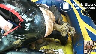 Turd Repacking Play in Rubber and Waders