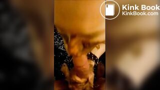 Boyfriend shits for his girlfriends pleasure