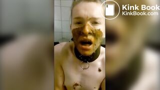Boyfriend shits for his girlfriends pleasure