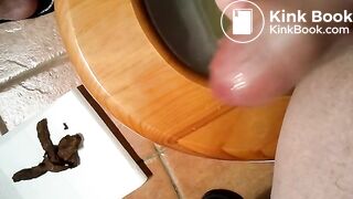 shitting and no hands cum