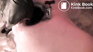 Pissing in his wide open asshole