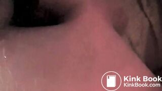 Pissing in his wide open asshole