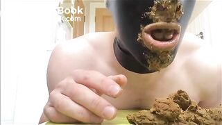 Masked twink shit eater