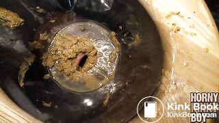 Kinky Rubber Scat Feeding and Eating Foursome