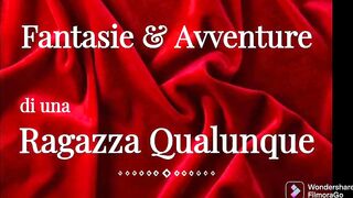 Italian in the shower pisses and masturbates to orgasm - be seduced by her voice and moans