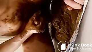 extremely messy diaper change and play