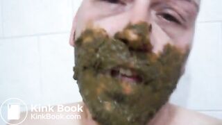 Shit in mouth and gag