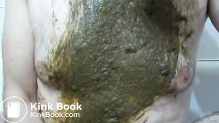 Shit in mouth and gag