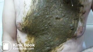 Shit in mouth and gag