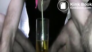 Drinking piss and eating shit