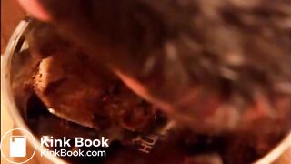 Twink eats his shit from a bowl