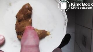 Shit foreskin wank and cum