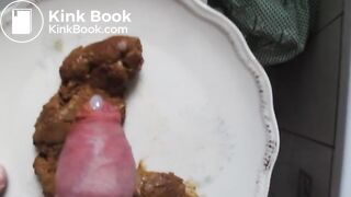 Shit foreskin wank and cum