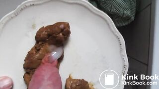 Shit foreskin wank and cum