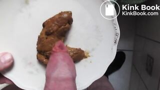 Shit foreskin wank and cum